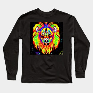 The Lion Dark Rainbow Long Sleeve T-Shirt